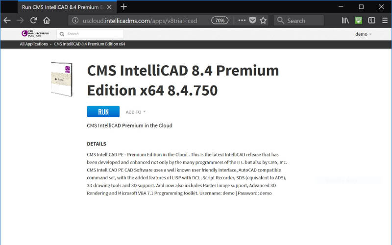 New CMS IntelliCAD 8.4 Premium Edition Cloud Compatible CAD Software update, based on IntelliCAD 8.4b